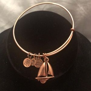 Alex & Ani Gold Tone Sailboat Bracelet